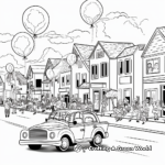 Exciting Homecoming Parade Coloring Pages 1