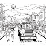 Exciting Homecoming Parade Coloring Pages 2