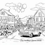 Exciting Homecoming Parade Coloring Pages 3