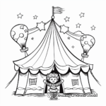 Exhilarating Circus Tent Coloring Pages 4