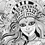 Exotic Brazilian Carnival Coloring Pages 2