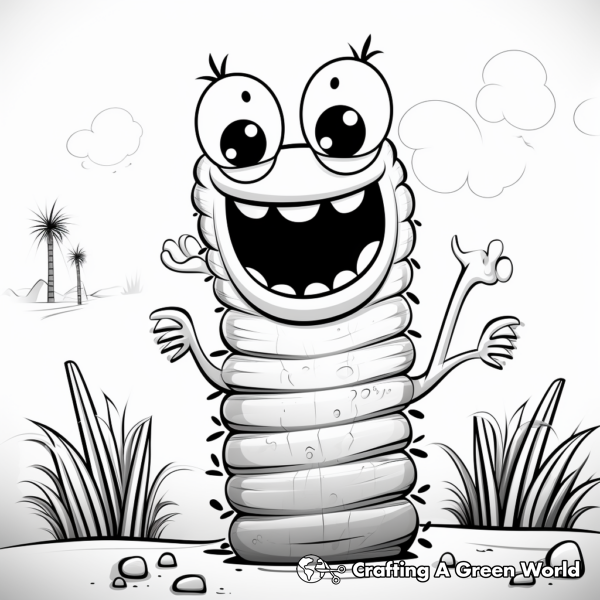 Inchworm Coloring Pages - Free &amp; Printable!