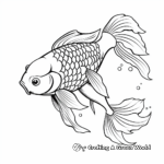 Exotic Koi Fish Coloring Pages 1