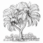 Exotic Palm Tree Species Coloring Pages 2