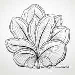 Exotic Tropical Leaf Coloring Pages 2