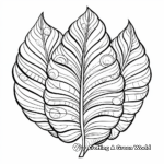 Exotic Tropical Leaf Coloring Pages 3
