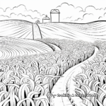 Eye-Catching Corn Field Coloring Pages 3
