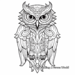 Eye-Catching Eagle Owl Coloring Pages 1