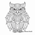 Eye-Catching Eagle Owl Coloring Pages 2