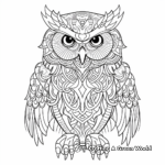 Eye-Catching Eagle Owl Coloring Pages 3