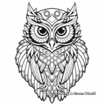 Eye-Catching Eagle Owl Coloring Pages 4
