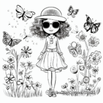Fabulous Spring Fashion Coloring Pages 1