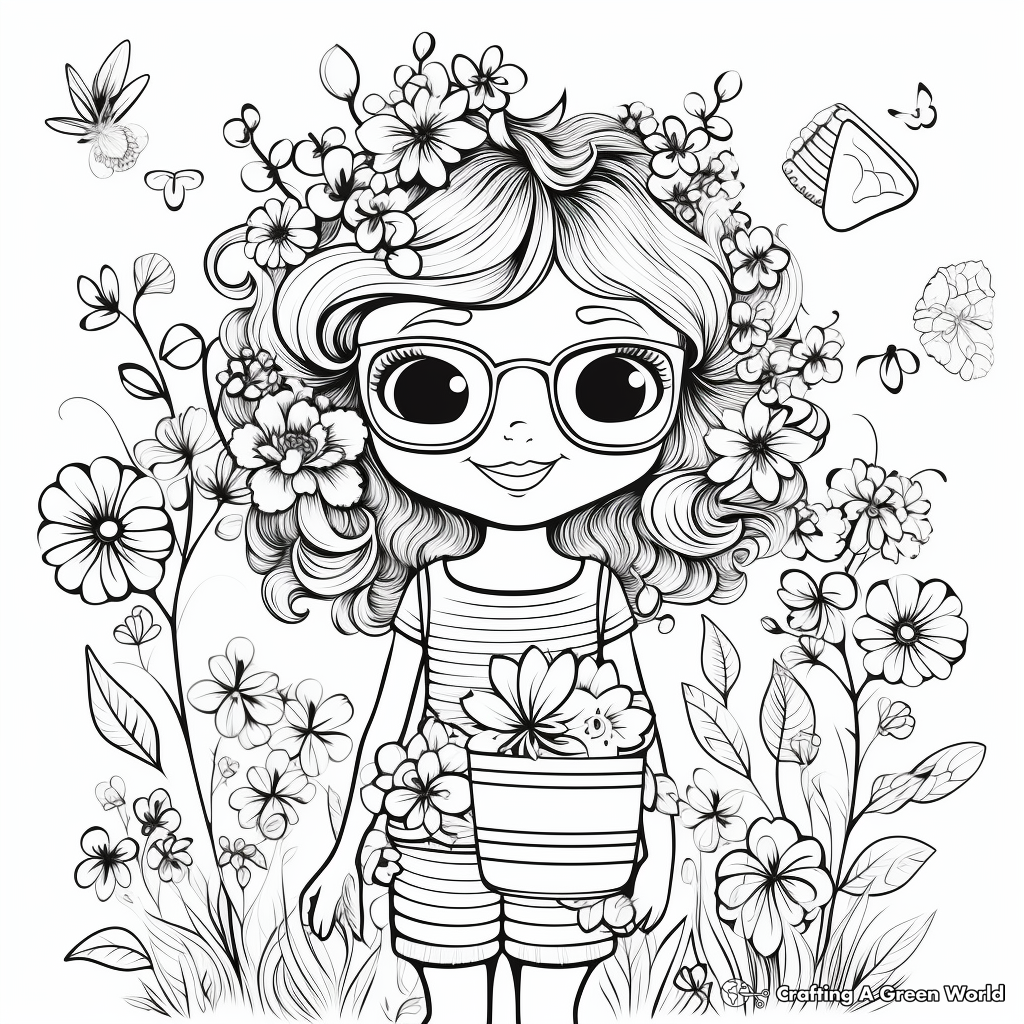 Fabulous Spring Fashion Coloring Pages 3