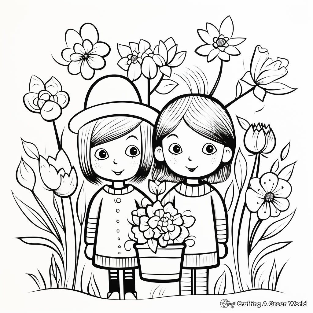 Fabulous Spring Fashion Coloring Pages 4