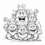 Family of Trolls Coloring Pages 2