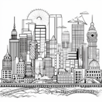 Famous City Landmarks Coloring Pages 3