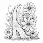 Fancy Alphabet Coloring Pages for Adults 1