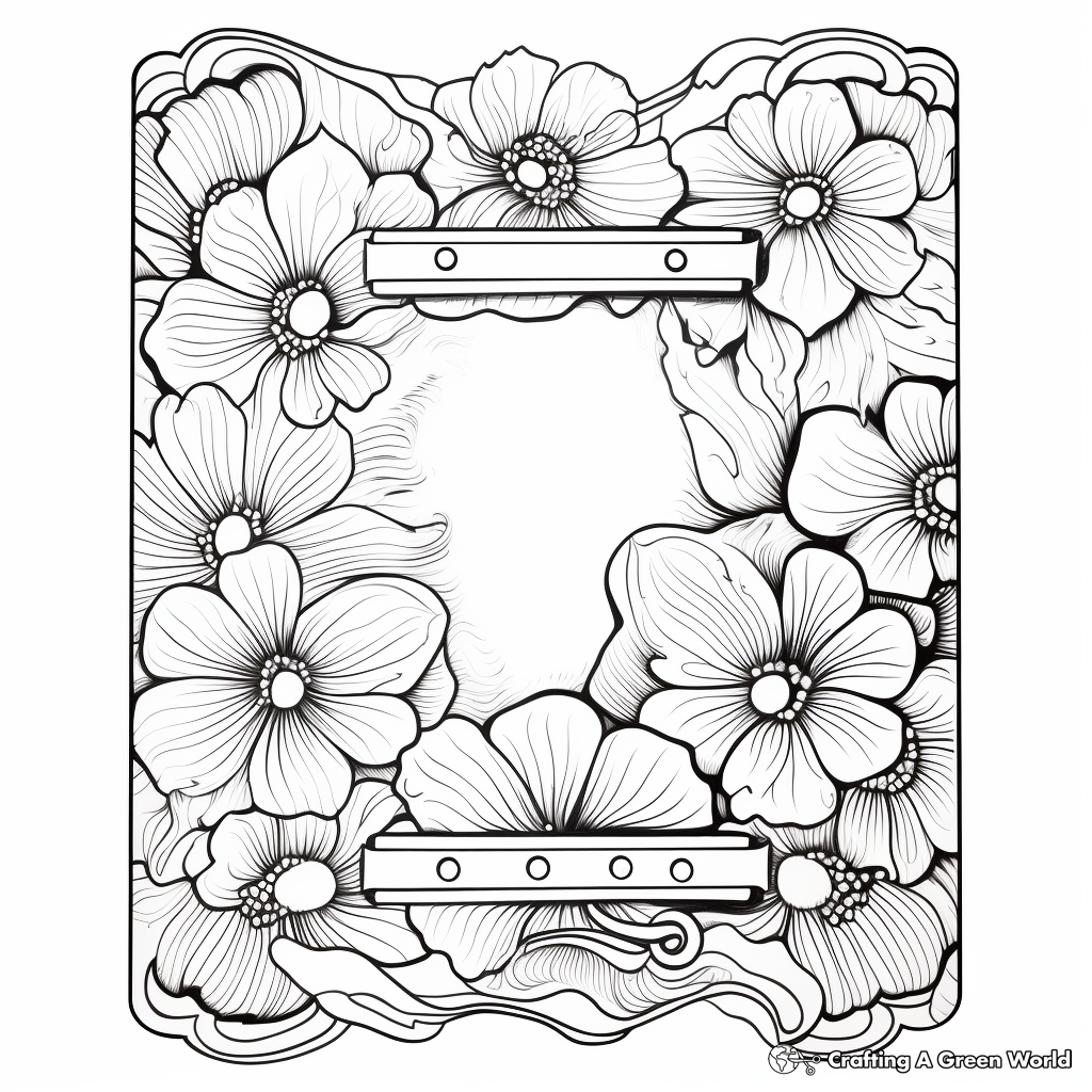 Fancy Ornamental Binder Cover Coloring Pages 1