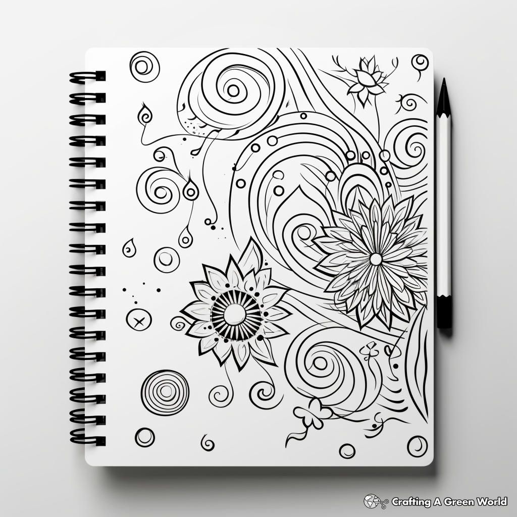 Fancy Ornamental Binder Cover Coloring Pages 2