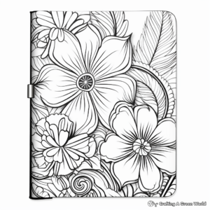 Fancy Ornamental Binder Cover Coloring Pages 3