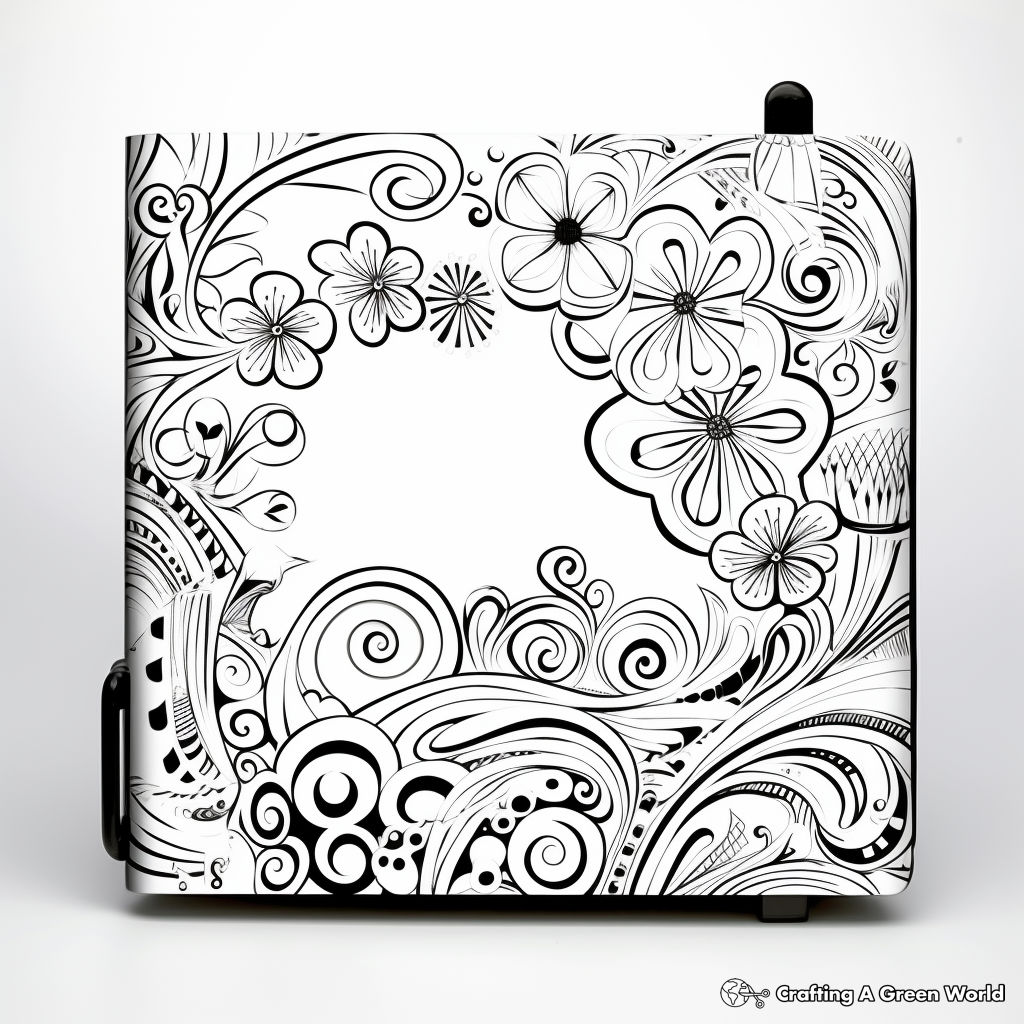 Fancy Ornamental Binder Cover Coloring Pages 4