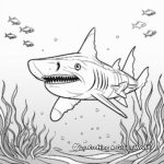 Fancy Tiger Shark Coloring Pages for Creatives 1