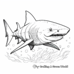 Fancy Tiger Shark Coloring Pages for Creatives 3