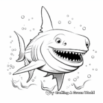 Fancy Tiger Shark Coloring Pages for Creatives 4