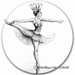 Fantastic Mirror Reflection Unicorn Ballerina Coloring Pages 2