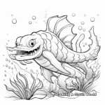 Fantastical Atlantis Sea Monster Coloring Sheets 4