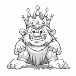 Fantastical Troll King Coloring Pages 2