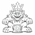 Fantastical Troll King Coloring Pages 3