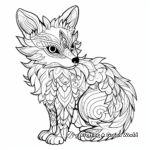 Fantasy Fox and Fairy Tale Creature Coloring Pages 1