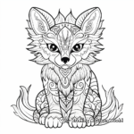Fantasy Fox and Fairy Tale Creature Coloring Pages 4