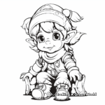 Fantasy Gnome Coloring Pages 4