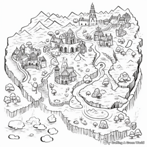 Fantasy Map Coloring Pages 2