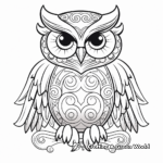 Fantasy Owl Coloring Pages for the Imaginative Artists 1