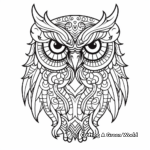 Fantasy Owl Coloring Pages for the Imaginative Artists 3