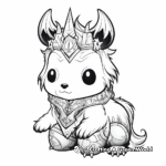 Fantasy-Themed Unicorn Panda Coloring Pages 3