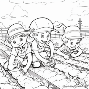 Farmers at Work Labor Day Coloring Pages 3
