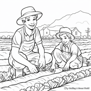 Farmers at Work Labor Day Coloring Pages 4