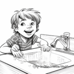 Feature-full Bathroom Sink Coloring Sheets 2