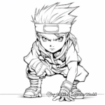 Fierce Naruto Character Coloring Pages 2