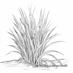 Fine Detailed Blades of Grass Coloring Pages 1