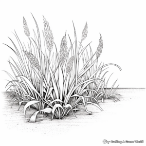 Fine Detailed Blades of Grass Coloring Pages 3