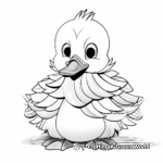 Fluffy Mother Paper Duck Coloring Pages 1