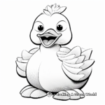 Fluffy Mother Paper Duck Coloring Pages 4