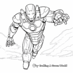 Flying In The Sky Iron Man Coloring Pages 2
