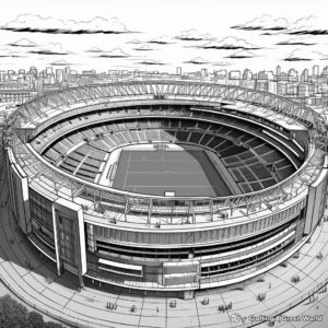 Football Stadium Coloring Pages for Football Fans 3