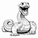 Fossilized Titanoboa Coloring Pages 2